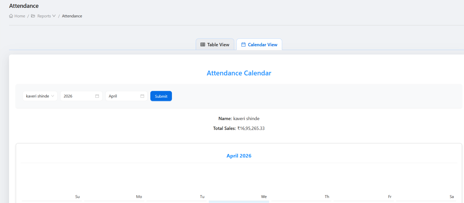 Attendance and staff tracking