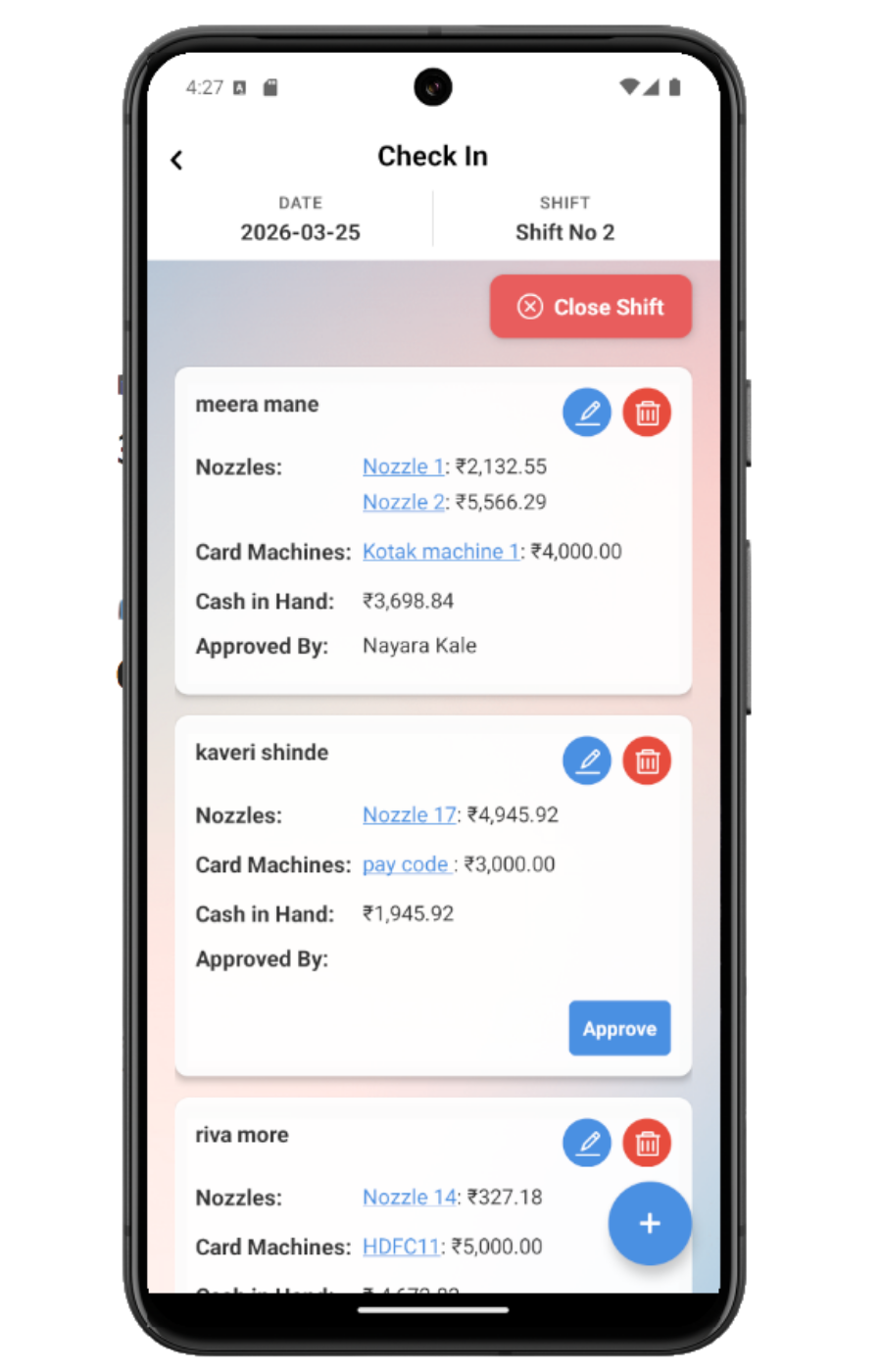 Shift Check-In List thumbnail