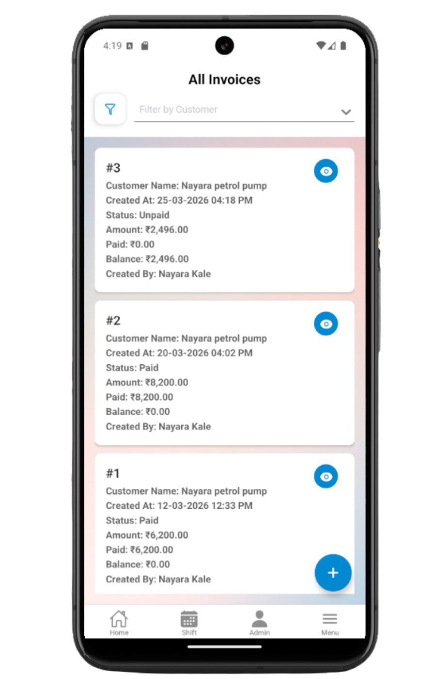 Invoice List thumbnail
